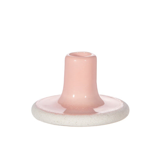 Mojave Glaze Pink Candle Holder