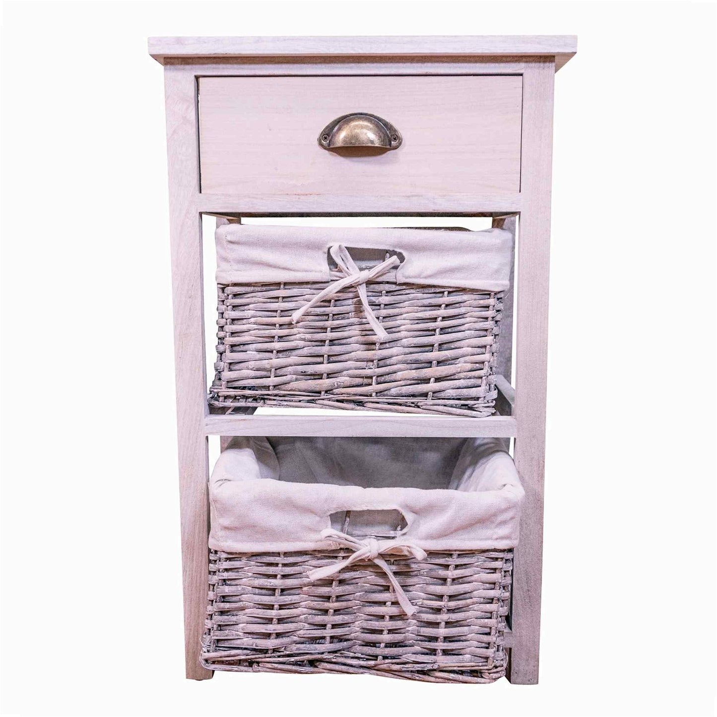 Murray Light Grey Wood Grain Effect Cabinet With Drawers